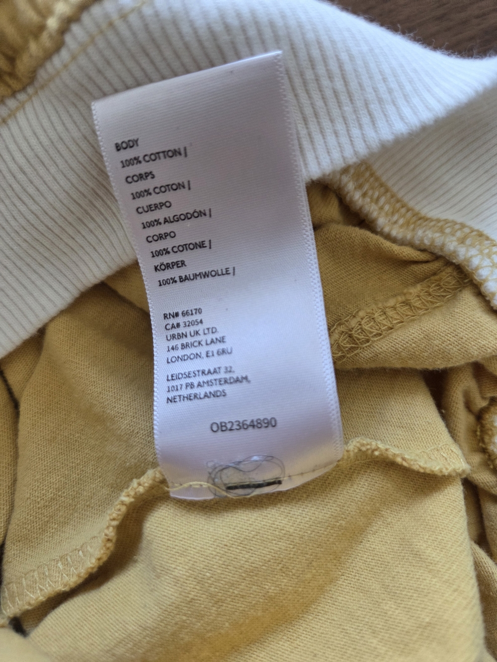 Daily Practice Anthropologie Coin Toss Crop Top Yellow + Cream Sweatshirt, Large - Picture 10 of 11